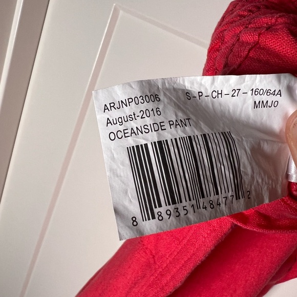 Never worn Roxy Geranium Oceanside Linen-Blend Beach Pants small - Picture 11 of 13